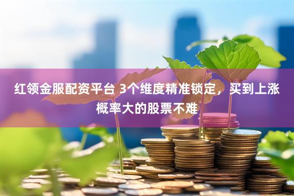 红领金服配资平台 3个维度精准锁定，买到上涨概率大的股票不难